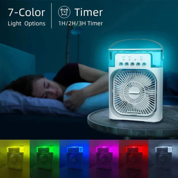 10 Inche Portable Air Conditioner Fan: Usb Electric Fan With Led Night Light! ⭐