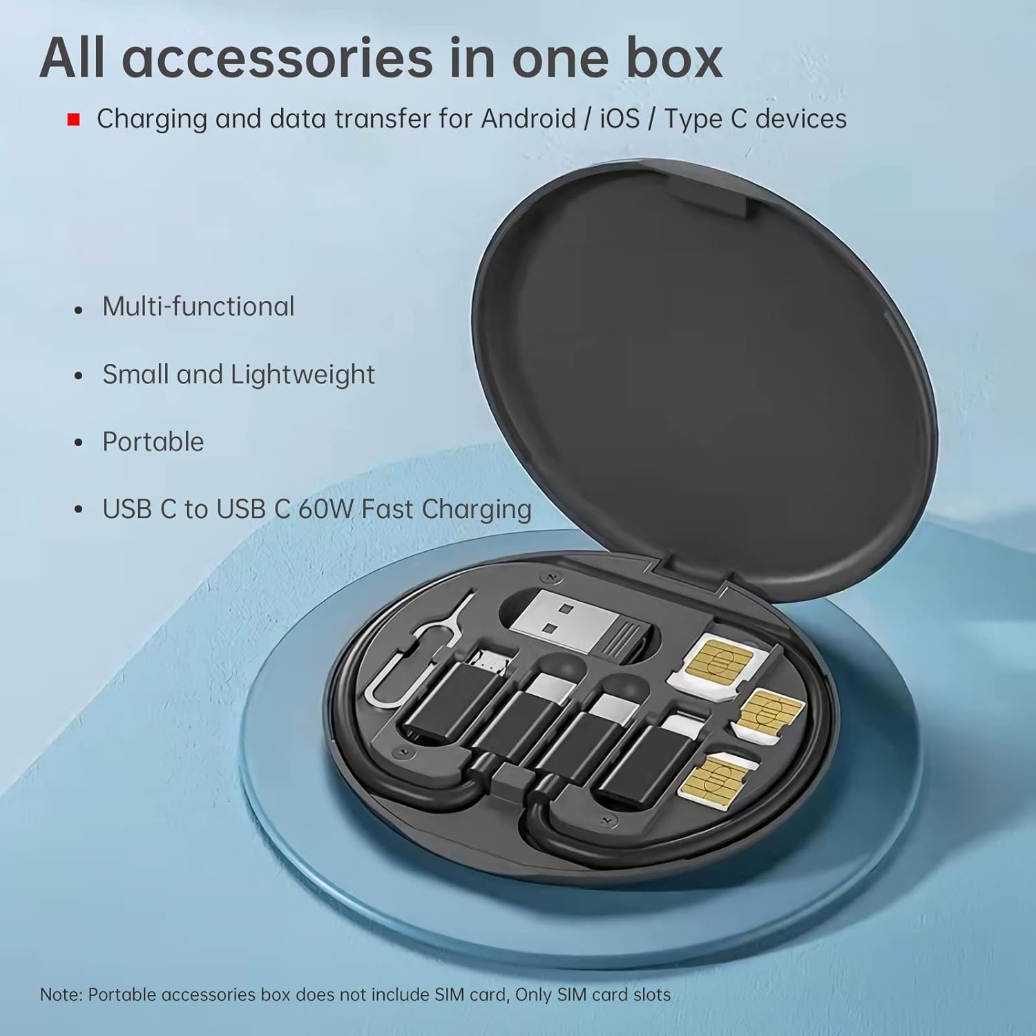 Multifunctional Cable Storage Box✨