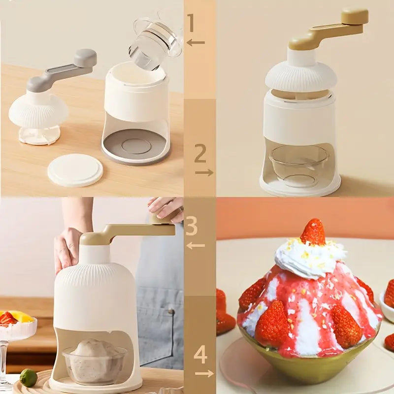 A Manual Shaved Ice, Ice Breaker, Small Ice Maker, Sand Ice, Mein Ice🏖️