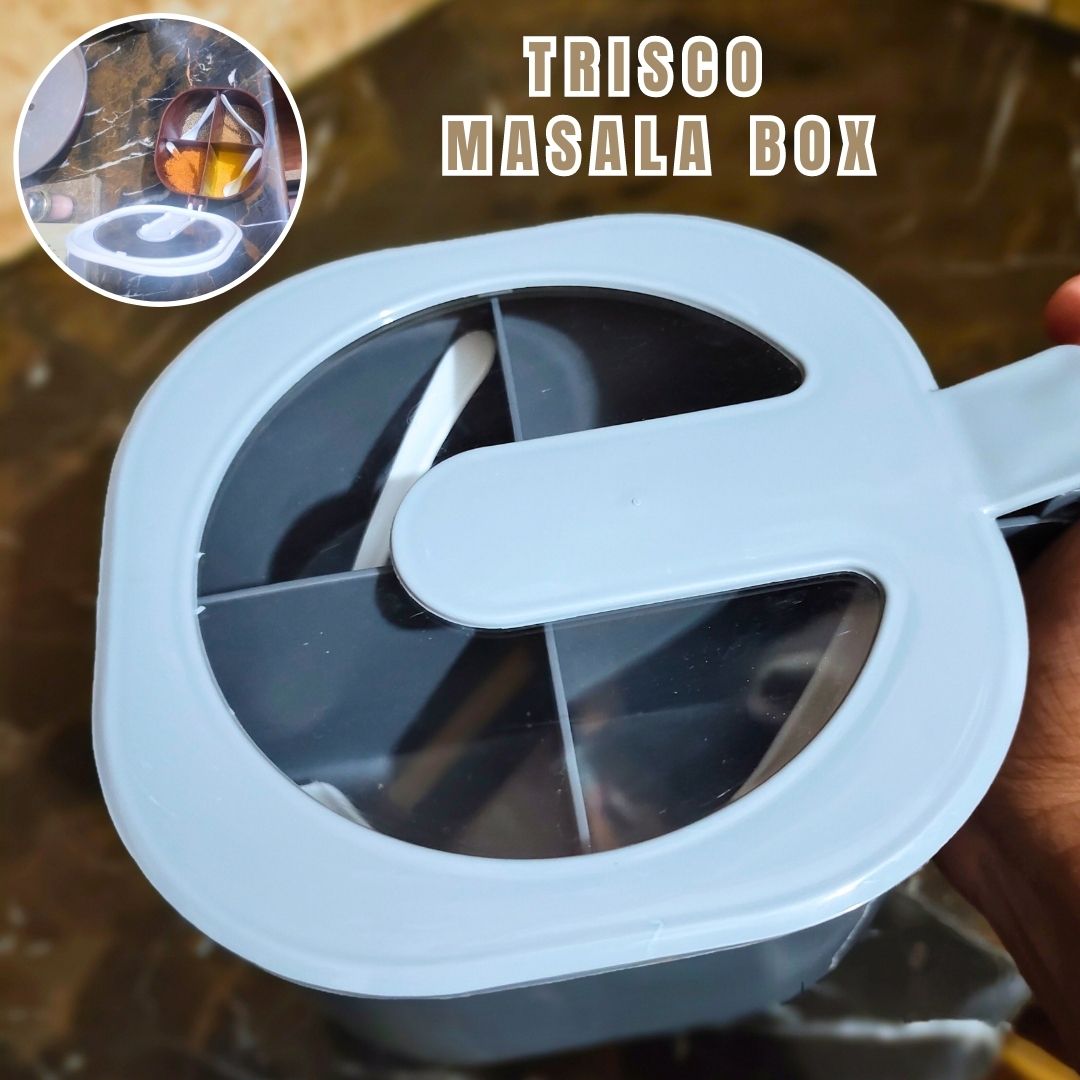 4 In 1 Partition Kitchen Seasoning Box Masala