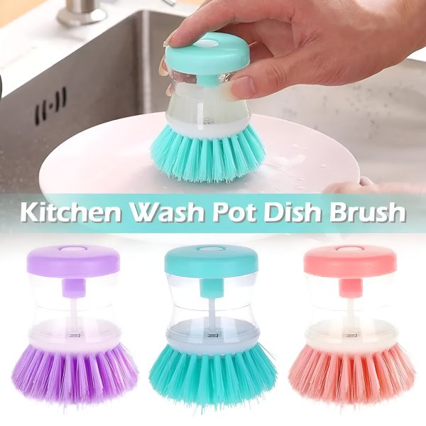 Mini Kitchen Liquid Dish Cleaning Brush🧼