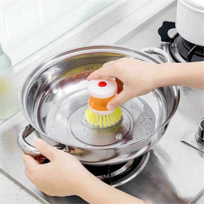 Mini Kitchen Liquid Dish Cleaning Brush🧼
