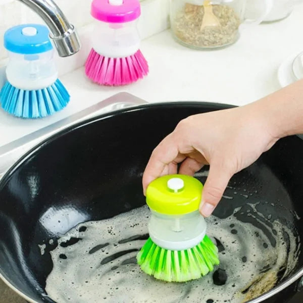 Mini Kitchen Liquid Dish Cleaning Brush🧼