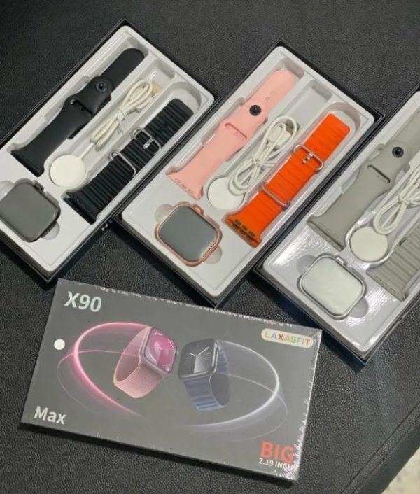 X90 Max Smart Watch – Big 2.19 Inch 45mm, Wireless Charging Cable⌚🔥