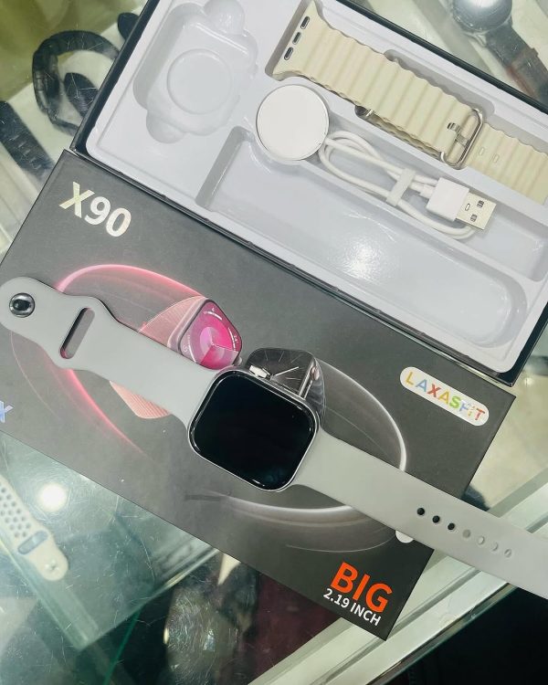 X90 Max Smart Watch – Big 2.19 Inch 45mm, Wireless Charging Cable⌚🔥